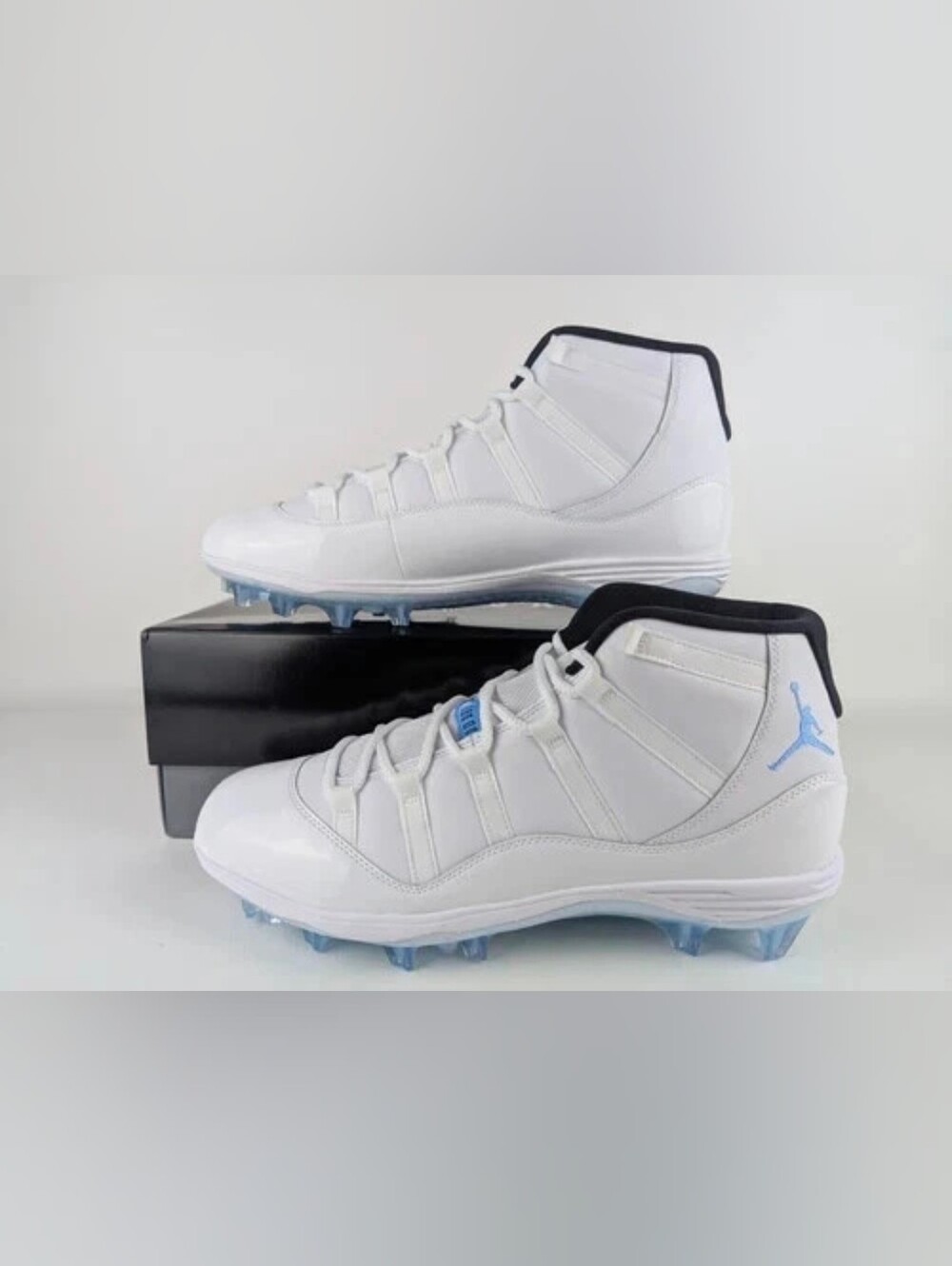 Nike Air Jordan 11 Retro Mid TD SZ 9.5 Football Cleat White Legend Blue